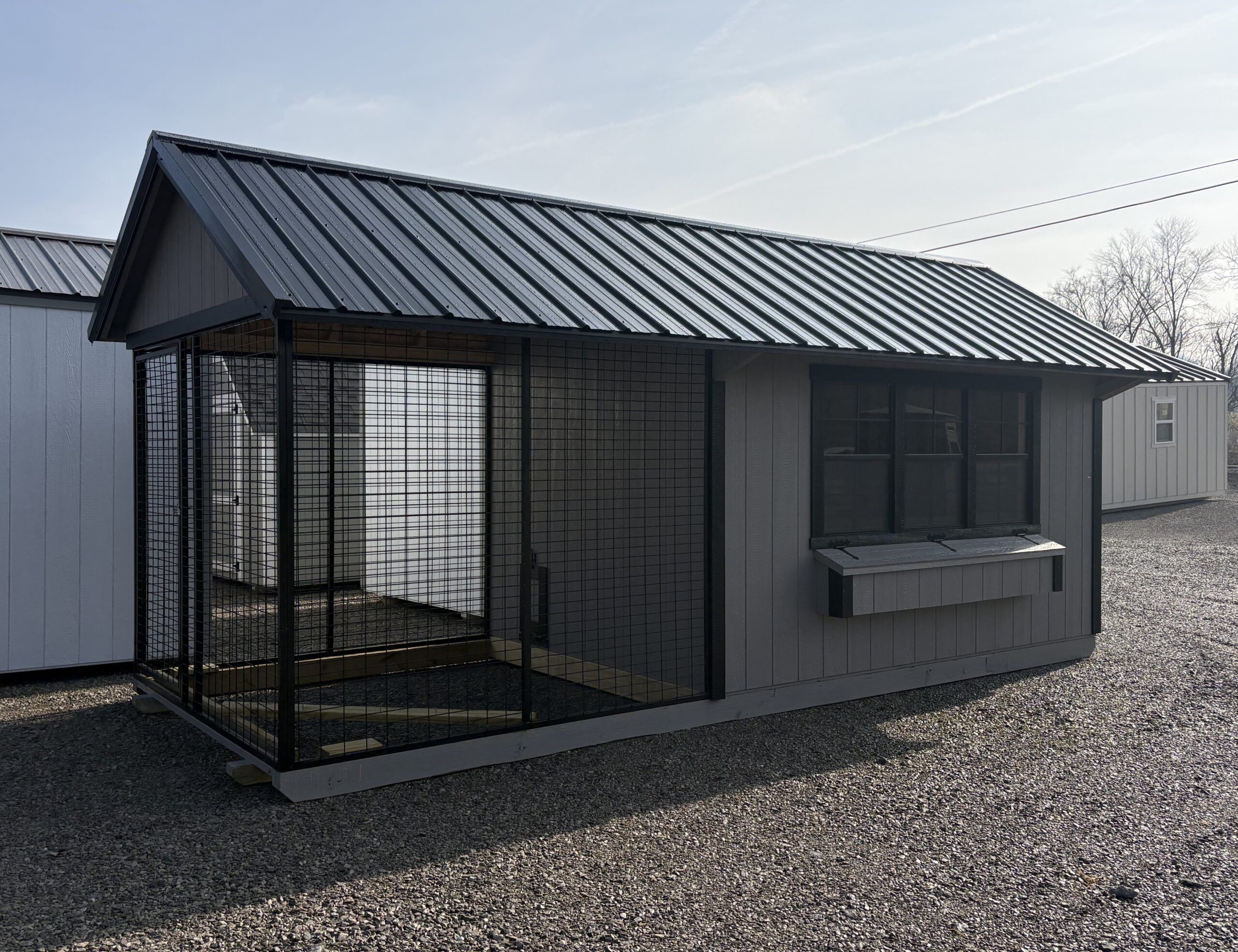 8x12 Chicken Coop with 8x8 Run - Image 2