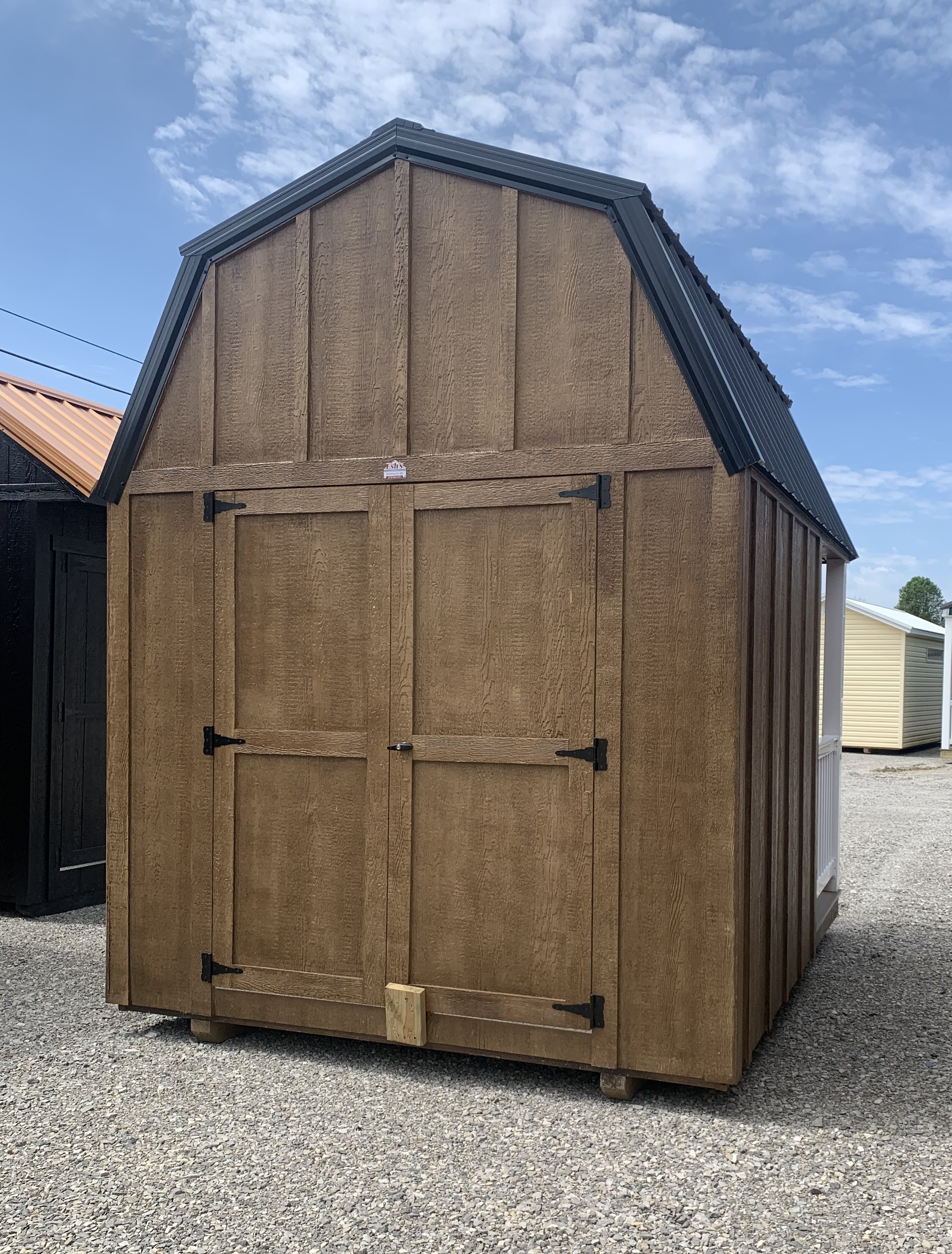 8x10 High Barn Shed with Porch - Image 3