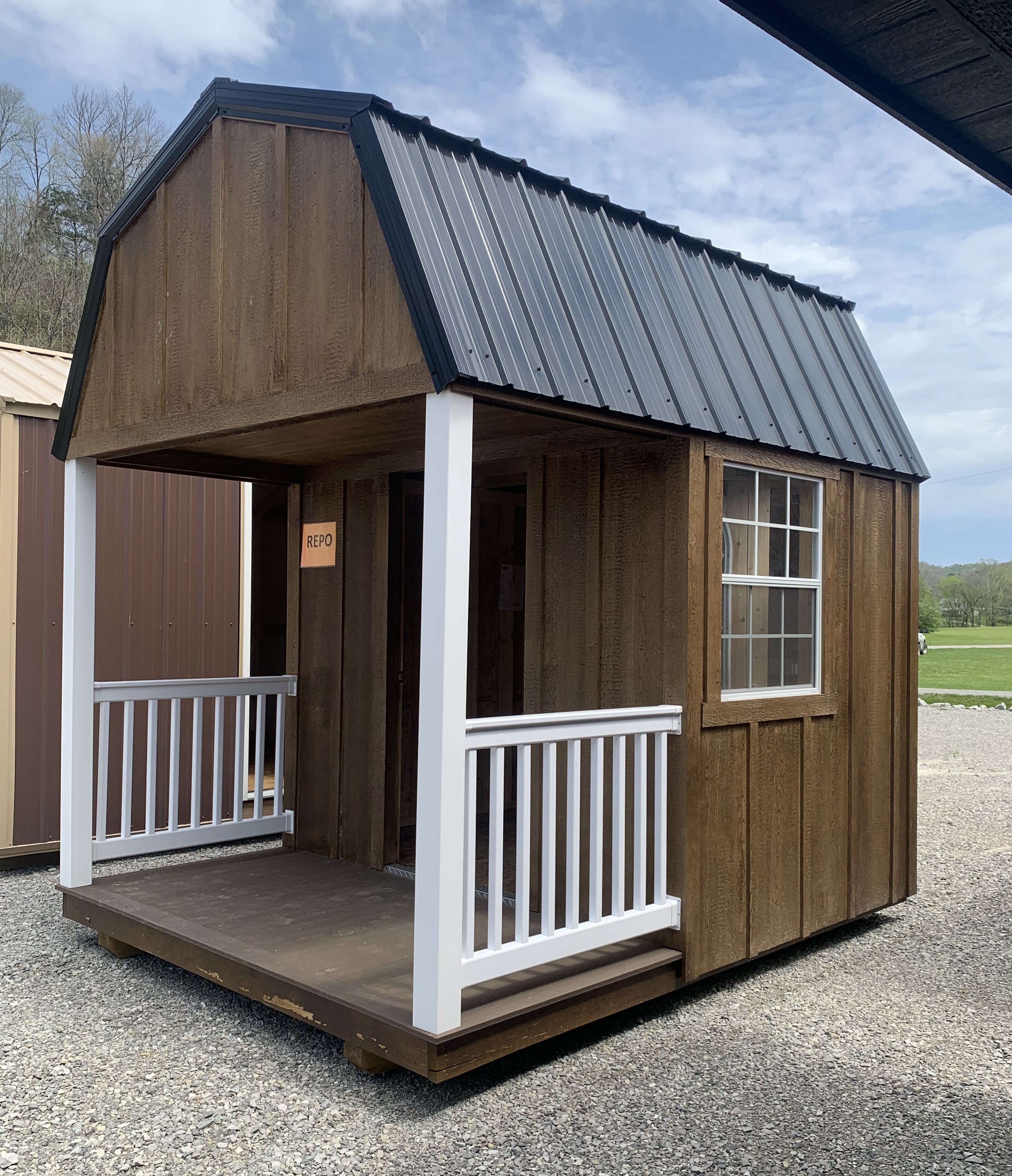 8x10 High Barn Shed with Porch - Image 4