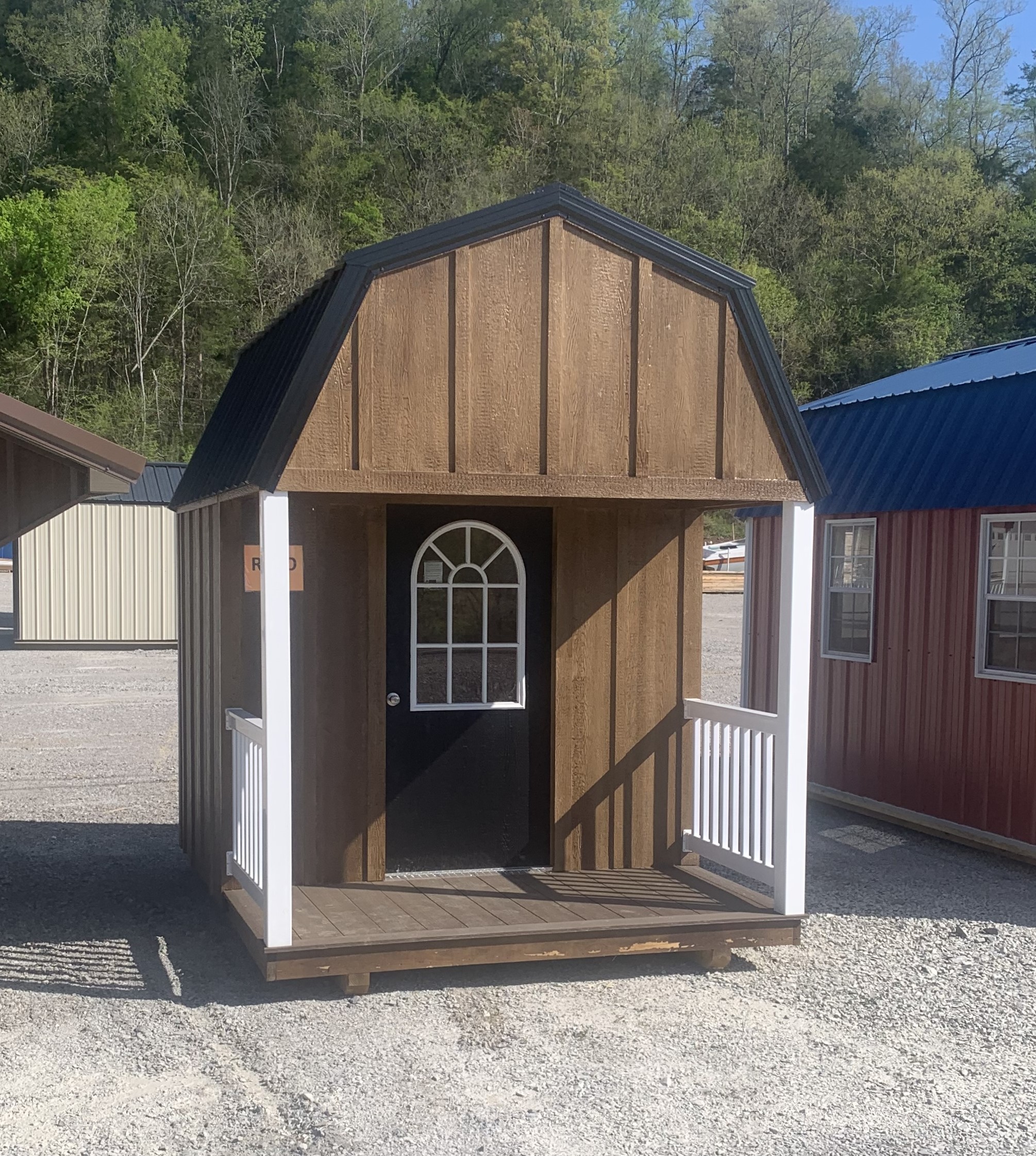 8x10 High Barn Shed with Porch