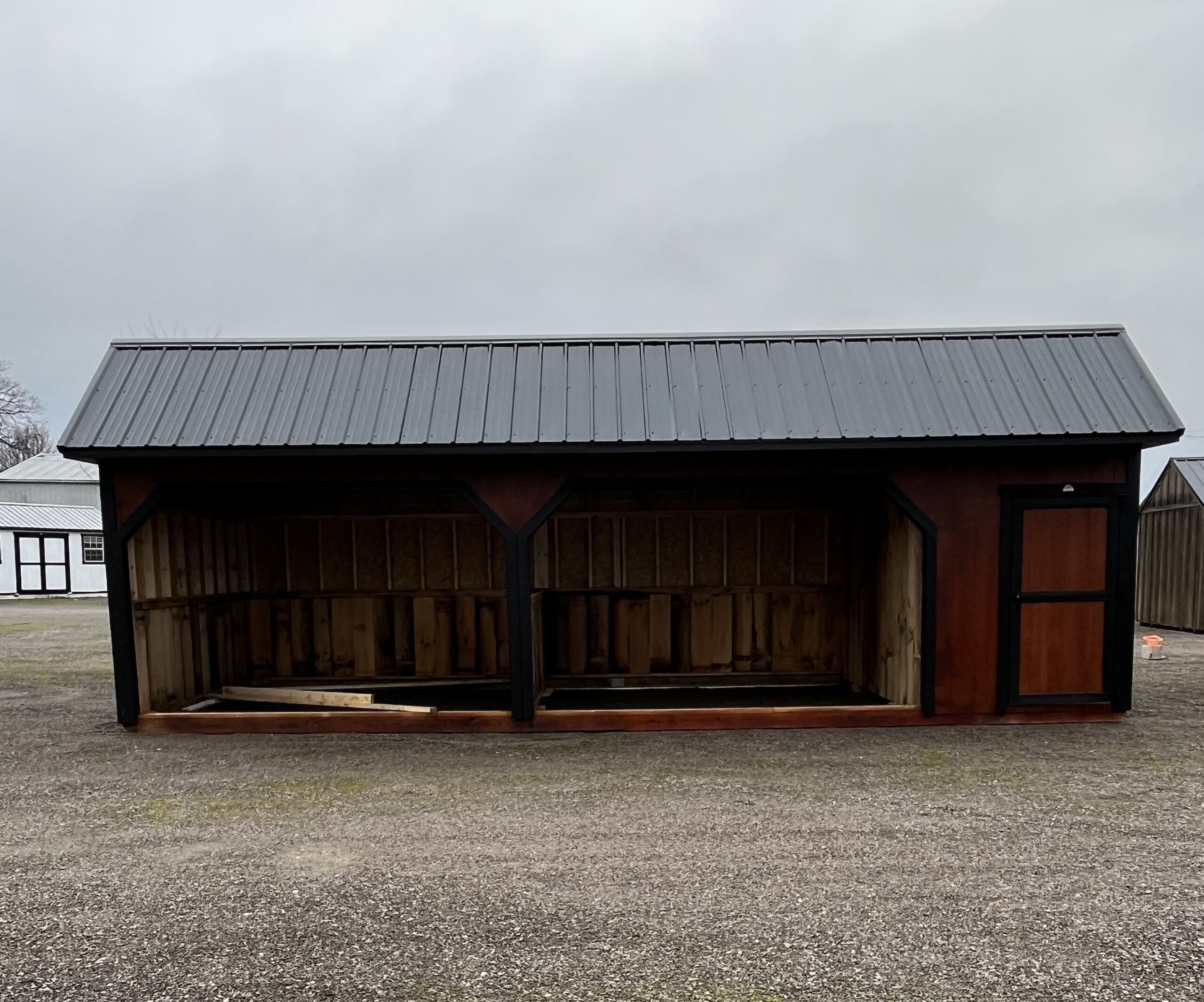 12x30 Horse Barn Run-In - Image 3