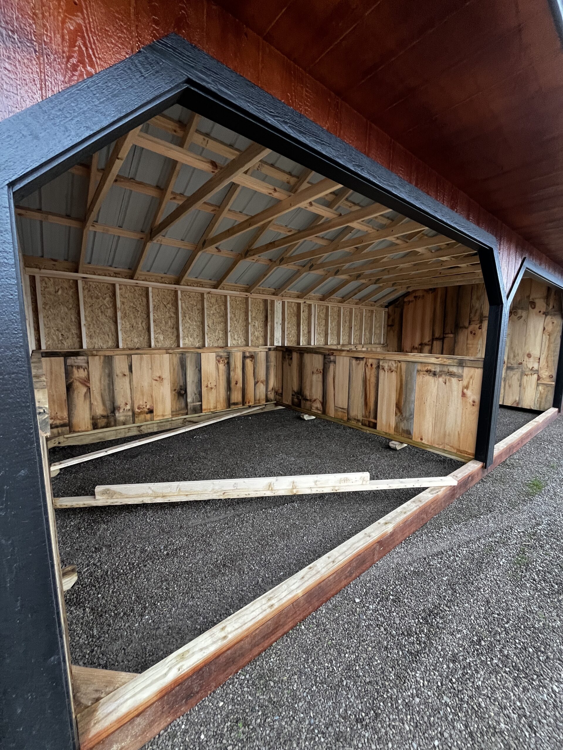 12x30 Horse Barn Run-In - Image 7