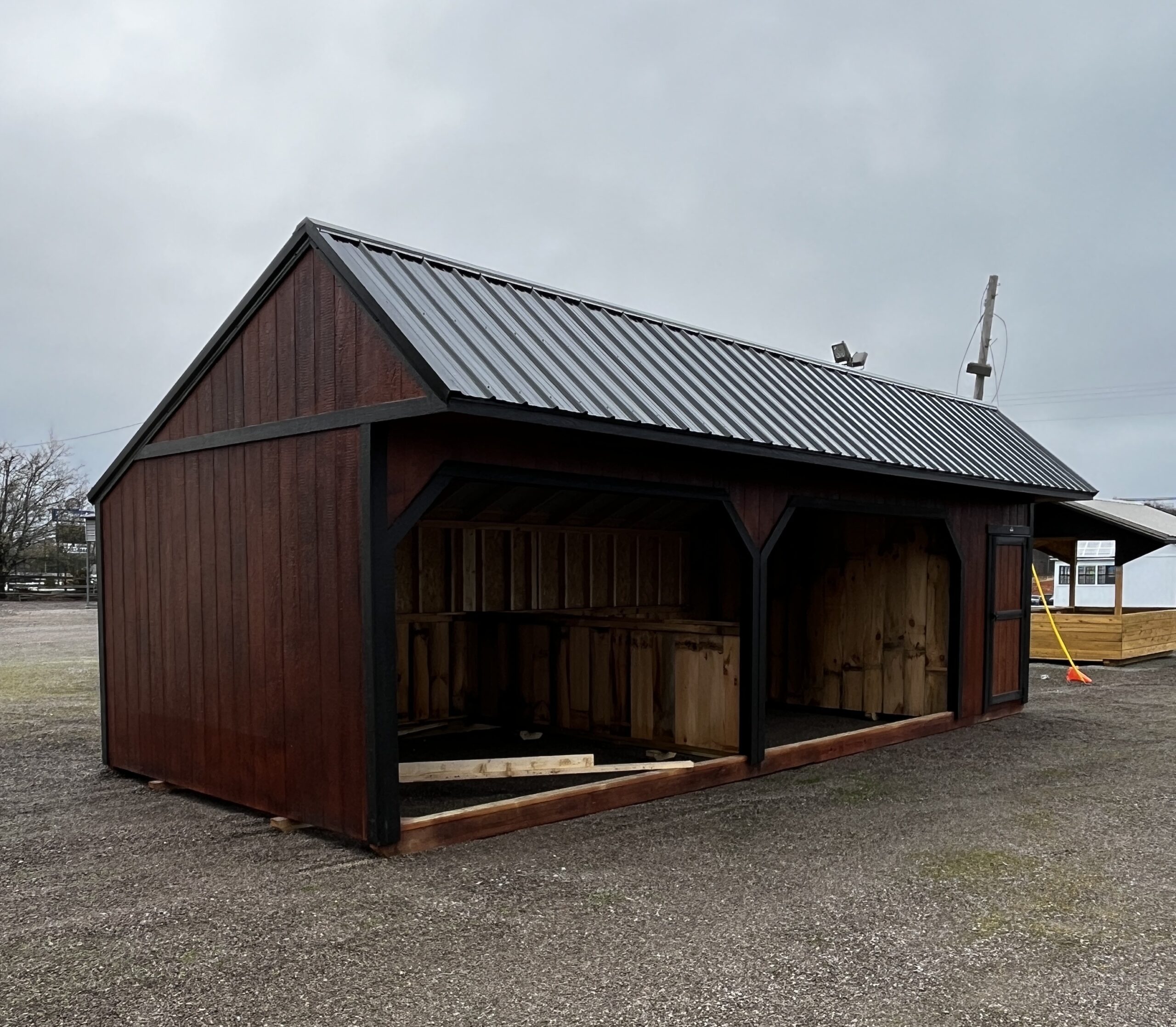 12x30 Horse Barn Run-In - Image 2